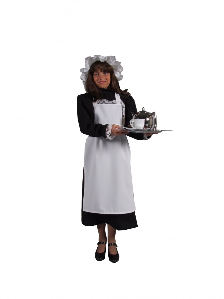 For Sale Girls Victorian Maid Fancy Dress Costume 7-9 yrs Image